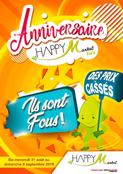 ANNIVERSAIRE<br>HAPPY MARKET