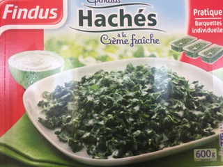 EPINARD HACHÉS A LA CRÈME FRAÎCHE
