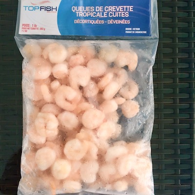 QUEUES DE CREVETTE CUITES