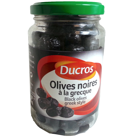 OLIVES NOIRES ENTIÈRES A LA GRECQUE