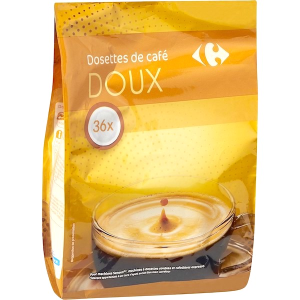 DOSETTES DE CAFÉ DOUX