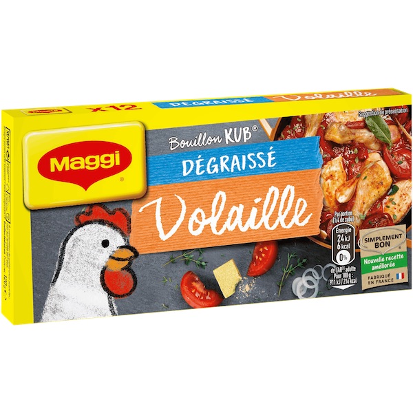 BOUILLON KUB VOLAILLE DÉGRAISSÉ