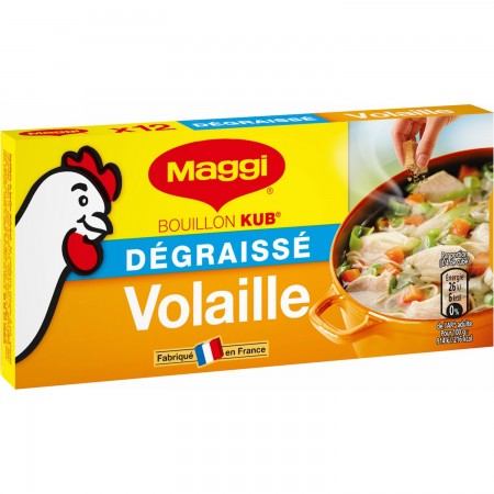 BOUILLON KUB VOLAILLE DÉGRAISSÉ