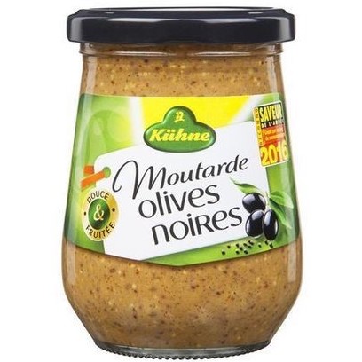 MOUTARDE OLIVES NOIRES