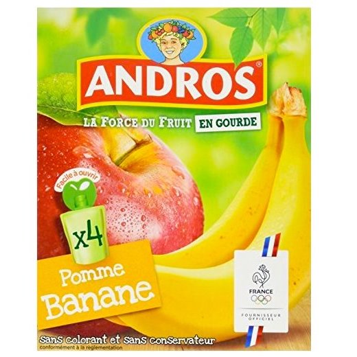 Compote pomme fraise 100G Andros - Grossiste Autres produits de