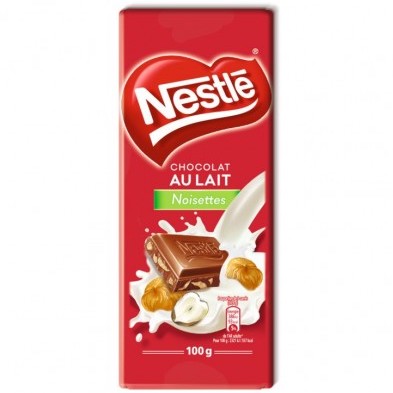 CHOCOLAT AU LAIT NOISETTES