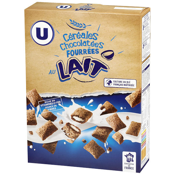 CÉRÉALES CHOCOLATÉES FOURÉES AU LAIT