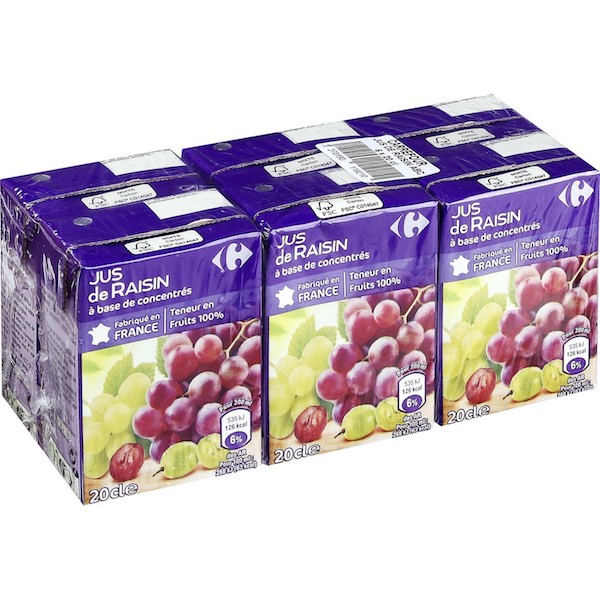 JUS DE RAISIN x6