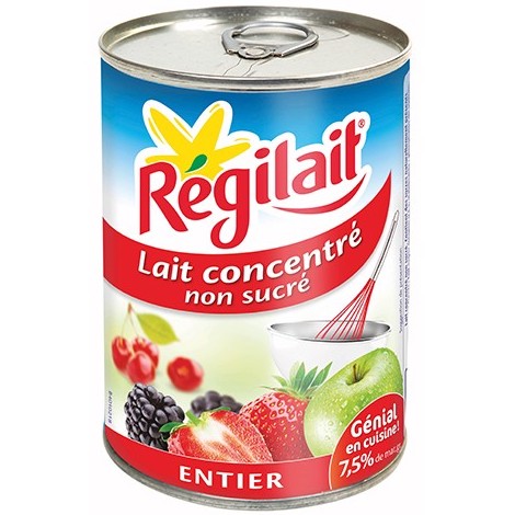 LAIT CONCENTRÉ NON SUCRÉ ENTIER