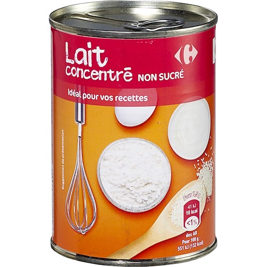 LAIT CONCENTRÉ NON SUCRÉ