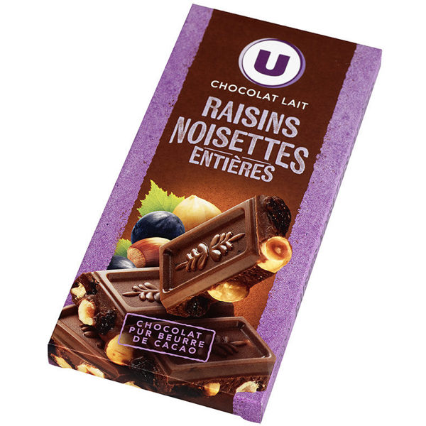RAISINS NOISETTES CHOCOLAT AU LAIT