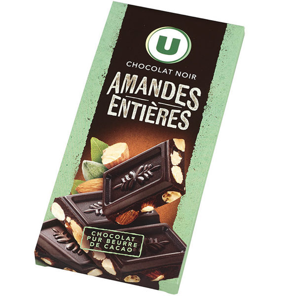 CHOCOLAT NOIR AMANDES ENTIÈRES