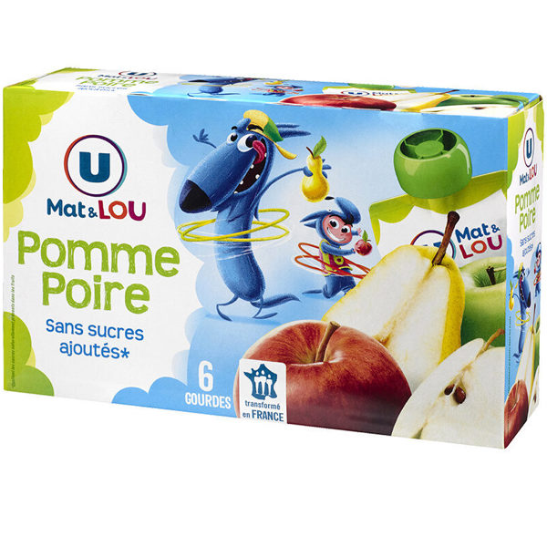 3 VARIÉTÉS DE COMPOTE x6 SANS SUCRES AJOUTÉS