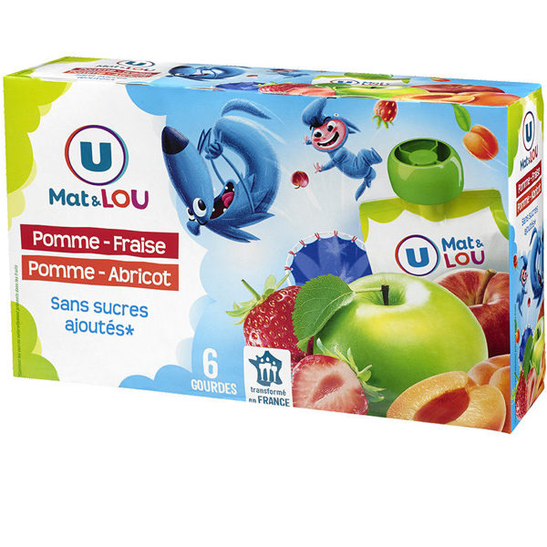 2 VARIÉTÉS DE COMPOTE x6