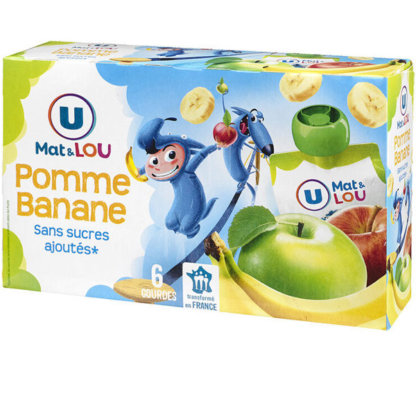 POMME BANANE x6 SANS SUCRES AJOUTÉS