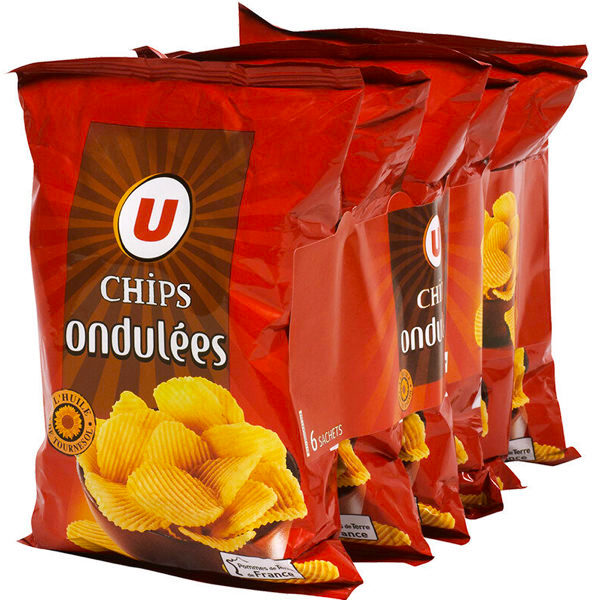 CHIPS ONDULÉS x6