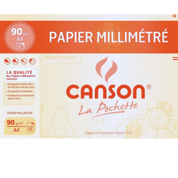 PAPIER MILLIMÉTRÉ A4