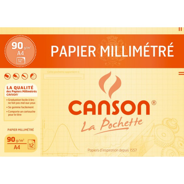 PAPIER MILLIMÉTRÉ BIST A4