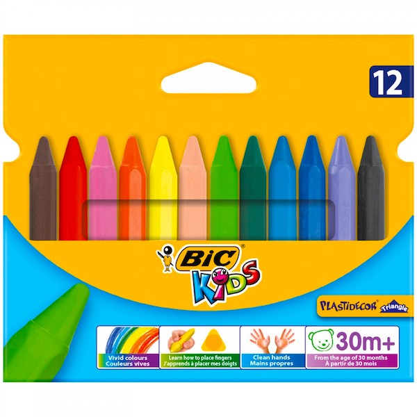 CRAYONS PLASTIDECOR TRIANGULAIRE