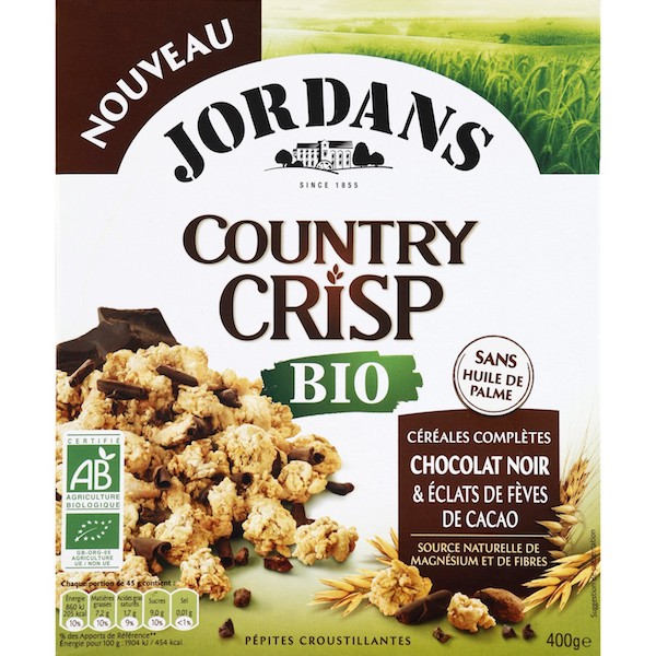COUNTRY CRISP CHOCOLAT NOIR
