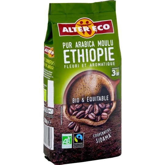 PUR ARABICA MOULU ETHIOPIE