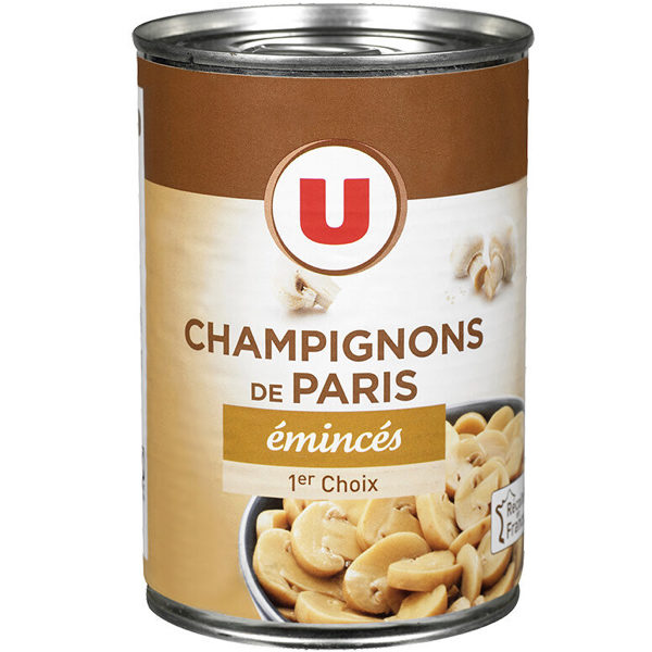 CHAMPIGNONS PARIS ÉMINCÉS