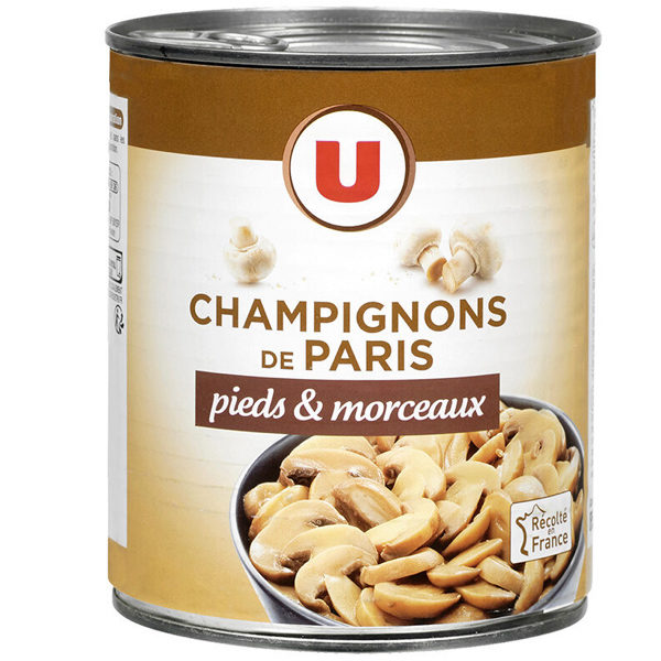 CHAMPIGNONS PARIS PIEDS & MORCEAUX