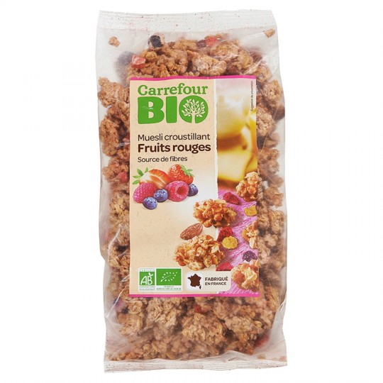 MUESLI CROUSTILLANT FRUITS ROUGES
