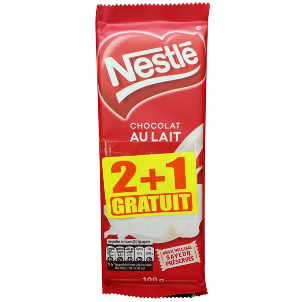 CHOCOLAT AU LAIT x3