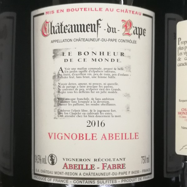 VIGNOBLE ABEILLE