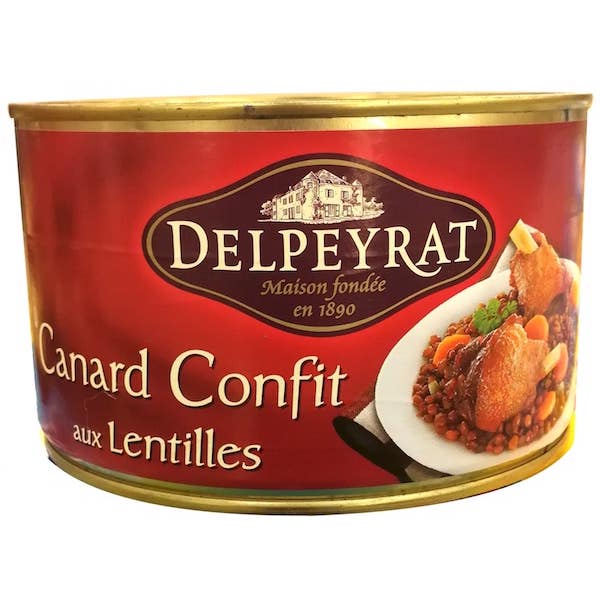 CANARD CONFIT AUX LENTILLES