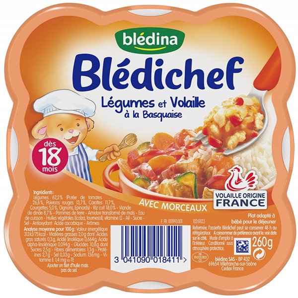 BLÉDICHEF LEGUMES VOLAILLE