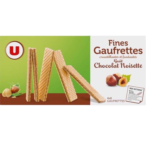 GAUFRETTES CHOCO NOISETTE