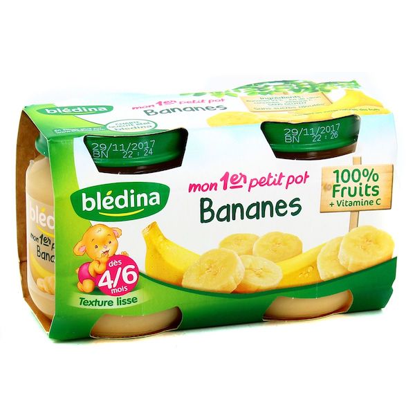 BLEDINA Mon 1er Petit Pot Banane dès 4 mois