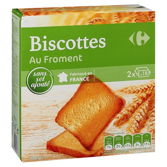 BISCOTTES AU FROMENT