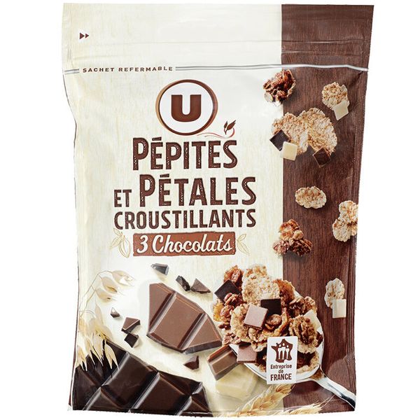 PEPITES PETALES 3 CHOCOLATS