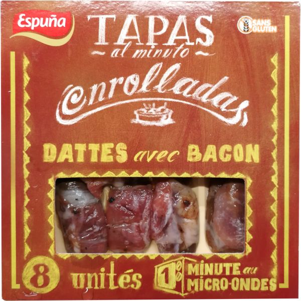 TAPAS ENROLLADAS DATTES BACON