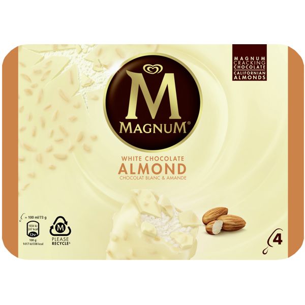 MAGNUM CHOCOLAT BLANC AMANDE