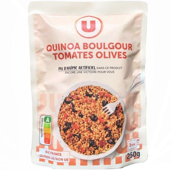 QUINOA BOULGOUR TOMATES OLIVES