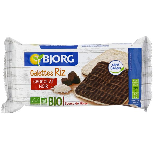 GALETTES RIZ CHOCOLAT NOIR